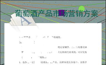 醇釀新生，品味非凡 XX葡萄酒全渠道整合營銷策劃方案